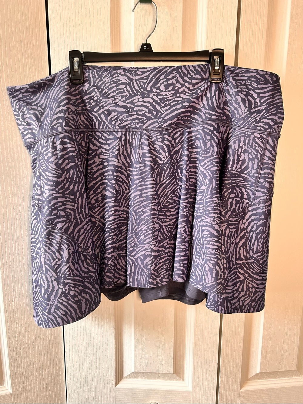 Athleta Ace Printed Skort Womens Size 3X Purple Lined Active Golf Tennis